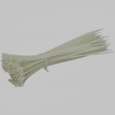 image of Attache cable en plastique 4x250mm blanche