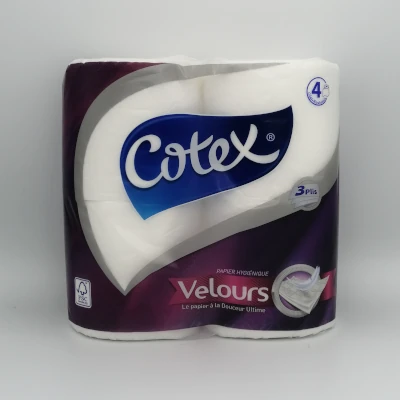 image of Papier hygiénique Velours 4 rouleaux