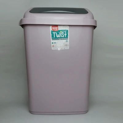 image of Poubelle plastique à couvercle basculant 30l