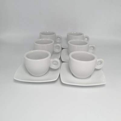 image of Service de 6 tasse et sous tasse a café